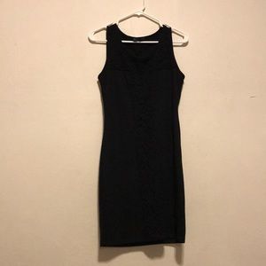 Black short modest dress